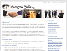 Tablet Screenshot of managerialskills.org